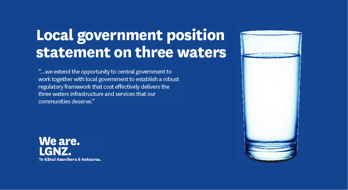Local government position statement on three waterscover image.